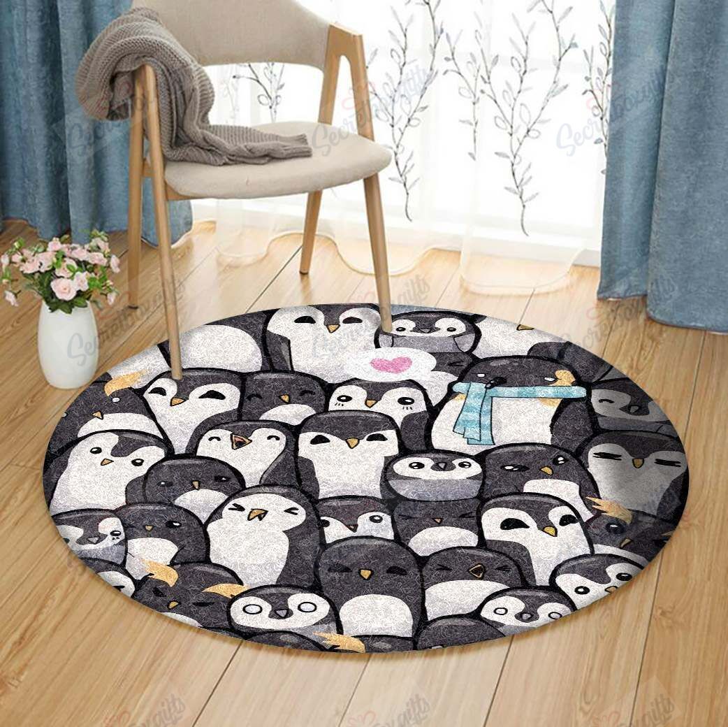 Penguin Round Carpet
