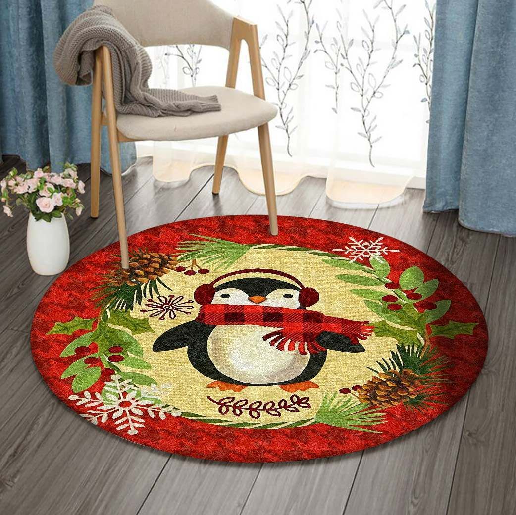 Penguin Round Carpet