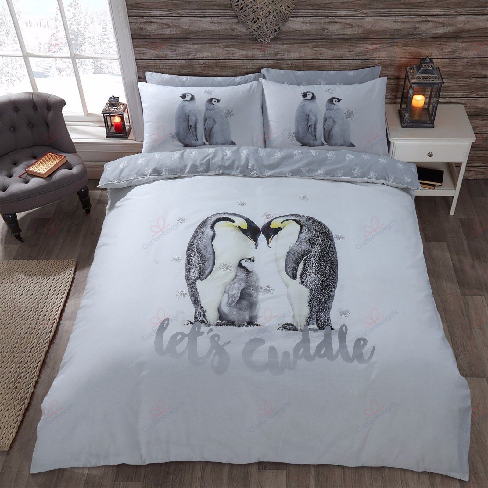 Penguin Let’s Cuddle Bedding Set