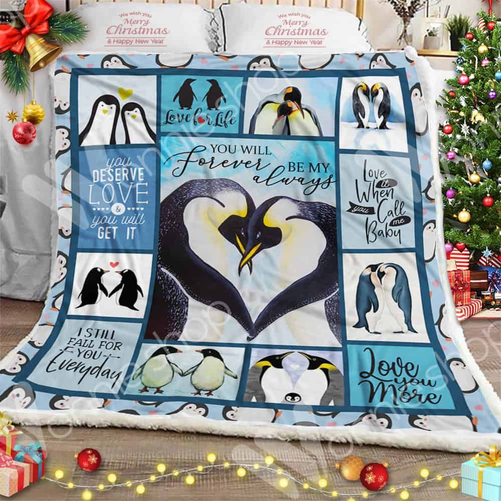 Penguin Love It When You Call Me Baby Sherpa Fleece Blanket