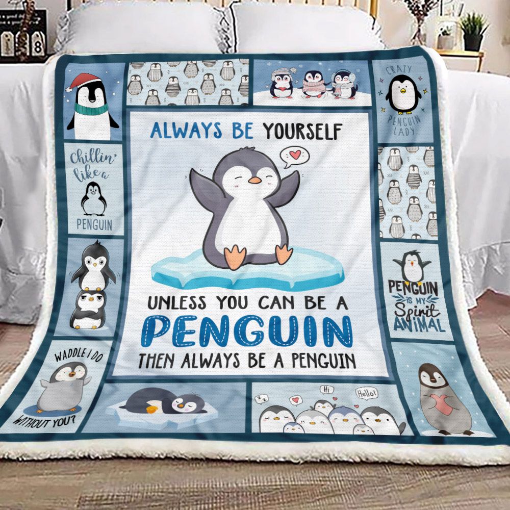 Penguin Love Fleece Blanket