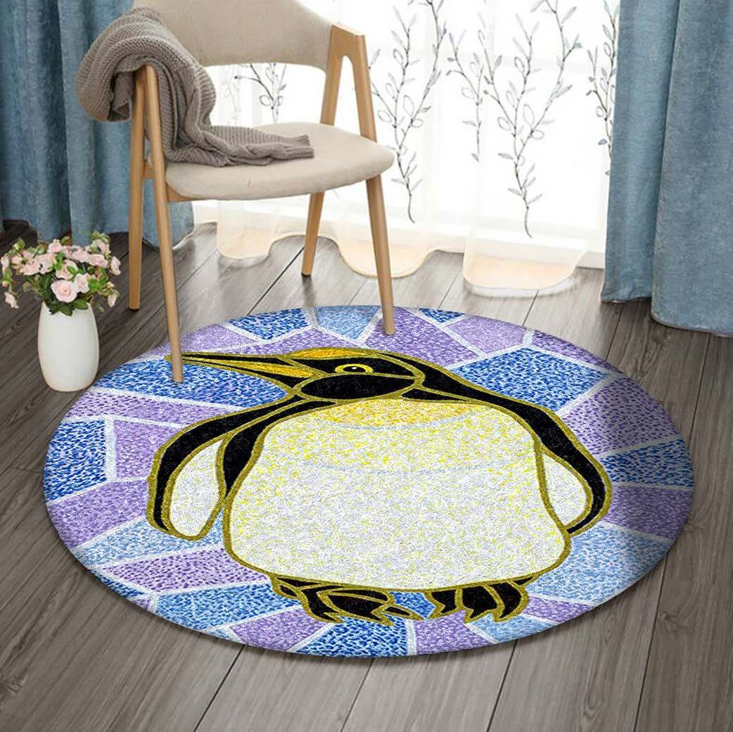 Penguin Round Carpet