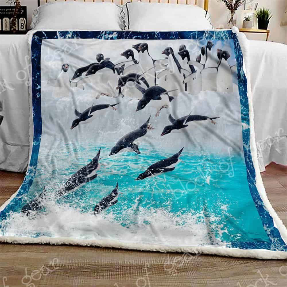 Penguin Squad Fleece Blanket