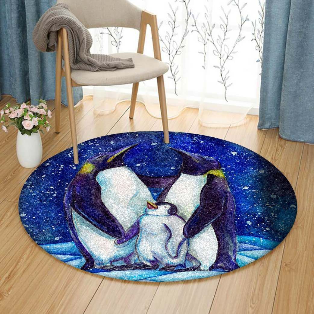 Penguin Round Carpet