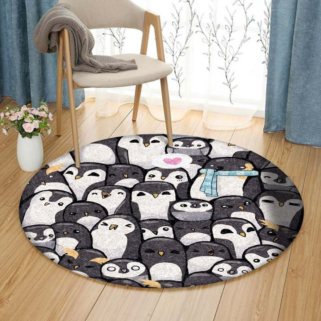 Penguin Round Carpet