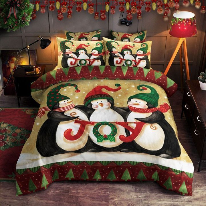 Penguins Christmas Bedding Set