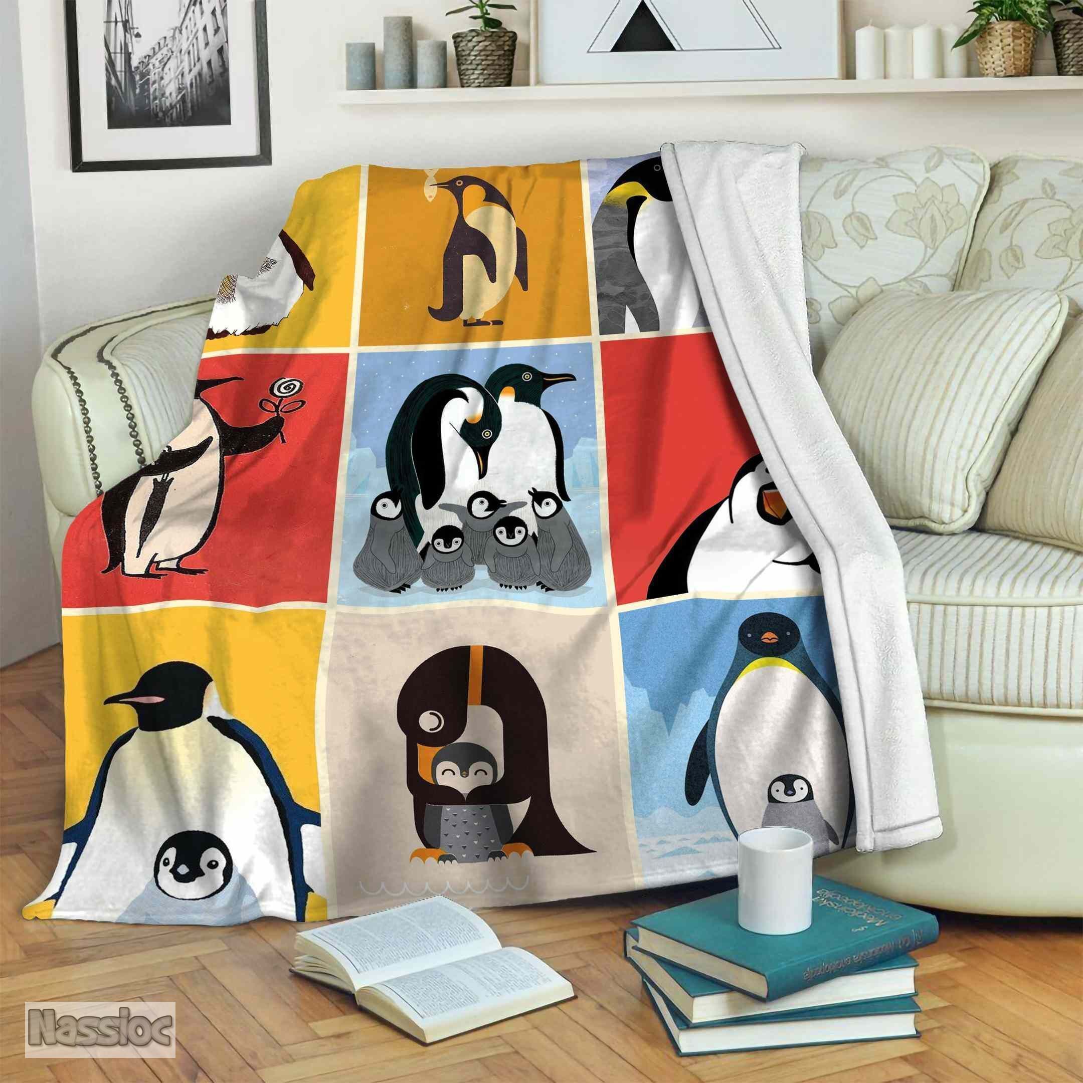 Penguins Fleece Blanket