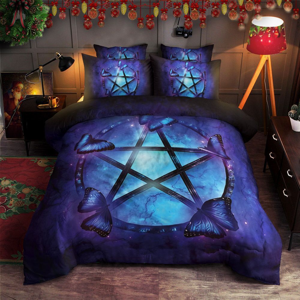 Pentagram Butterfly Bedding Set