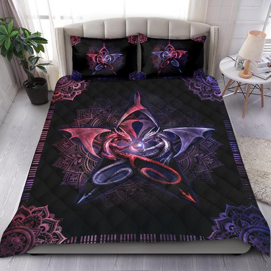 Pentagram Dragon Bedding Set