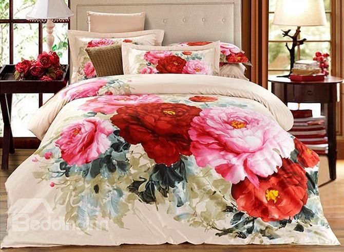Peonies Bedding Set