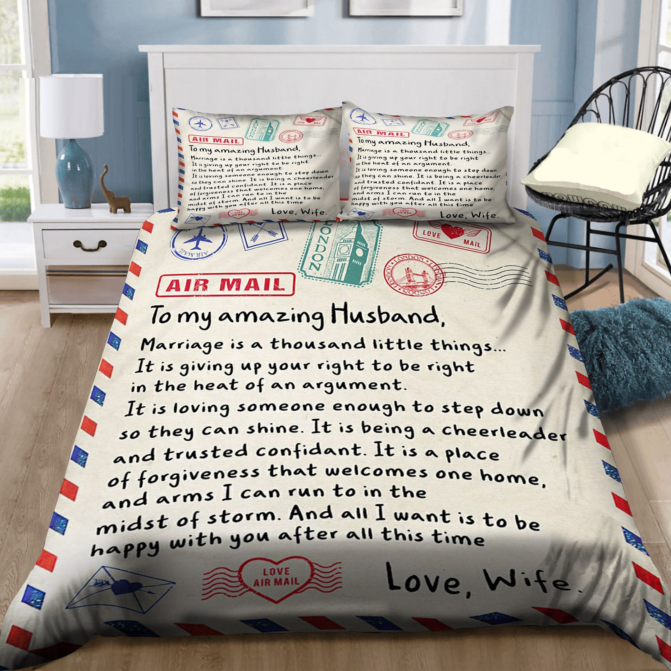 Perfect Gift For Your Husband Bedding Set