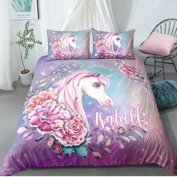Personalized Fairytale Unicorn Bedding Set