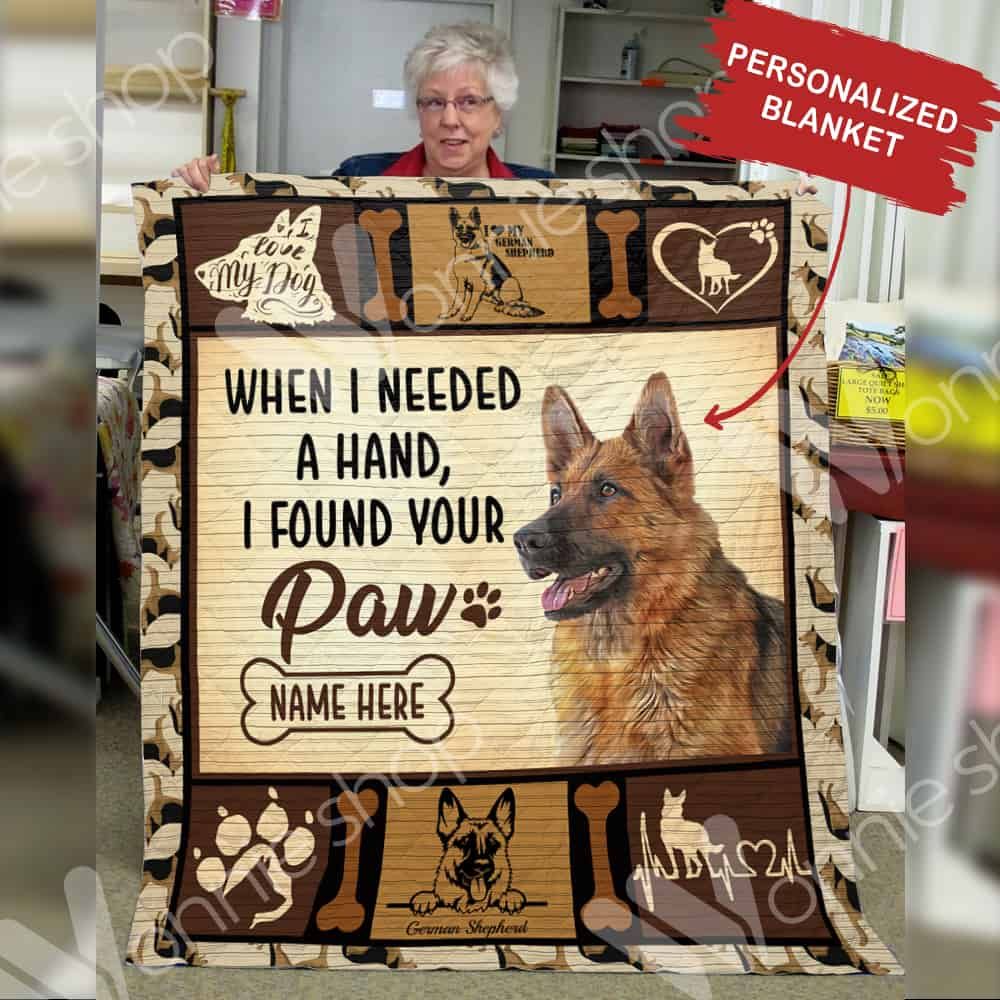 Personalized German Shepherd Dog Quilt Blanket DHC0602882TD