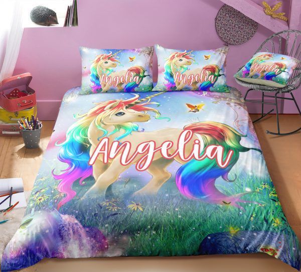 Personalized Majestic Unicorn Bedding Set