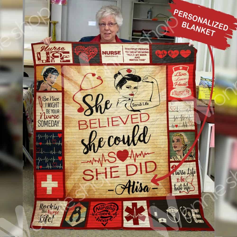 Personalized Nurse Quilt Blanket DHC0602880TD