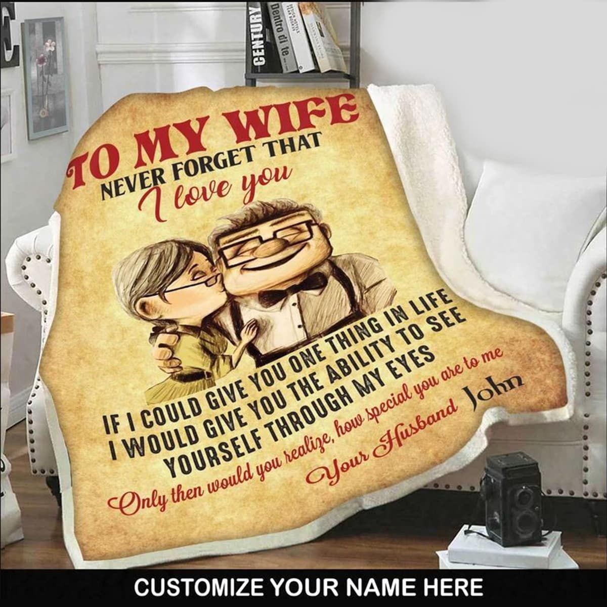 Personalized To My Wife Quilt Blanket DHC31121565TD