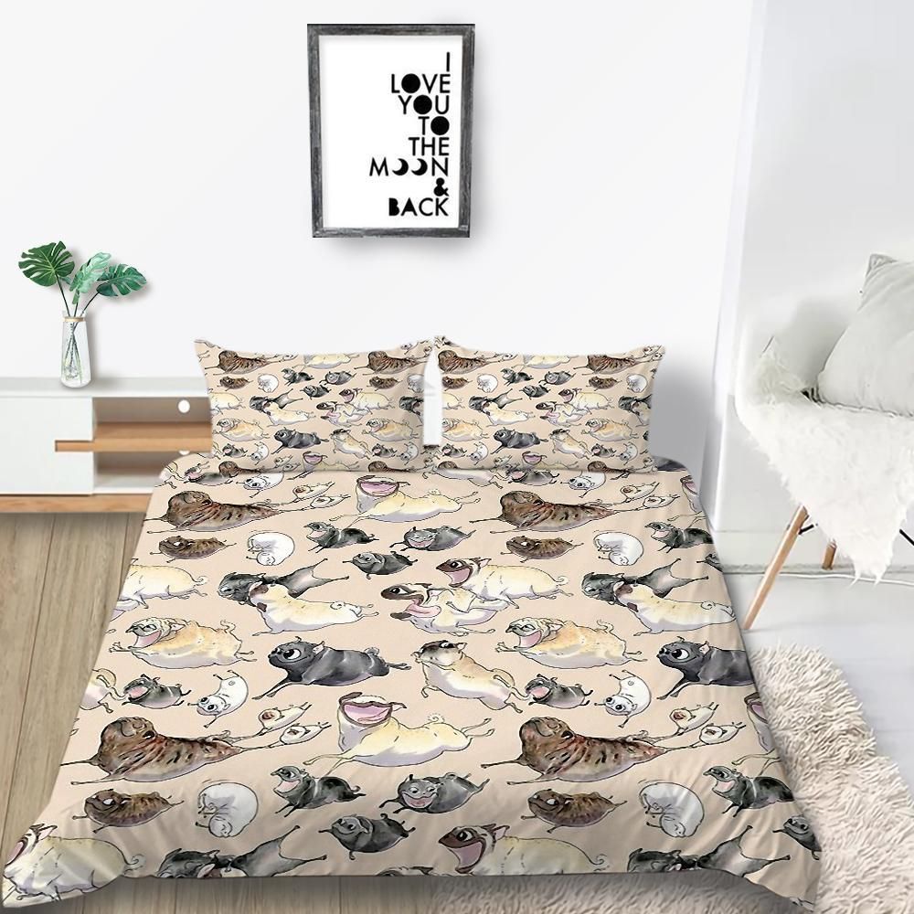 Pet Dogs Printed Bedding Set