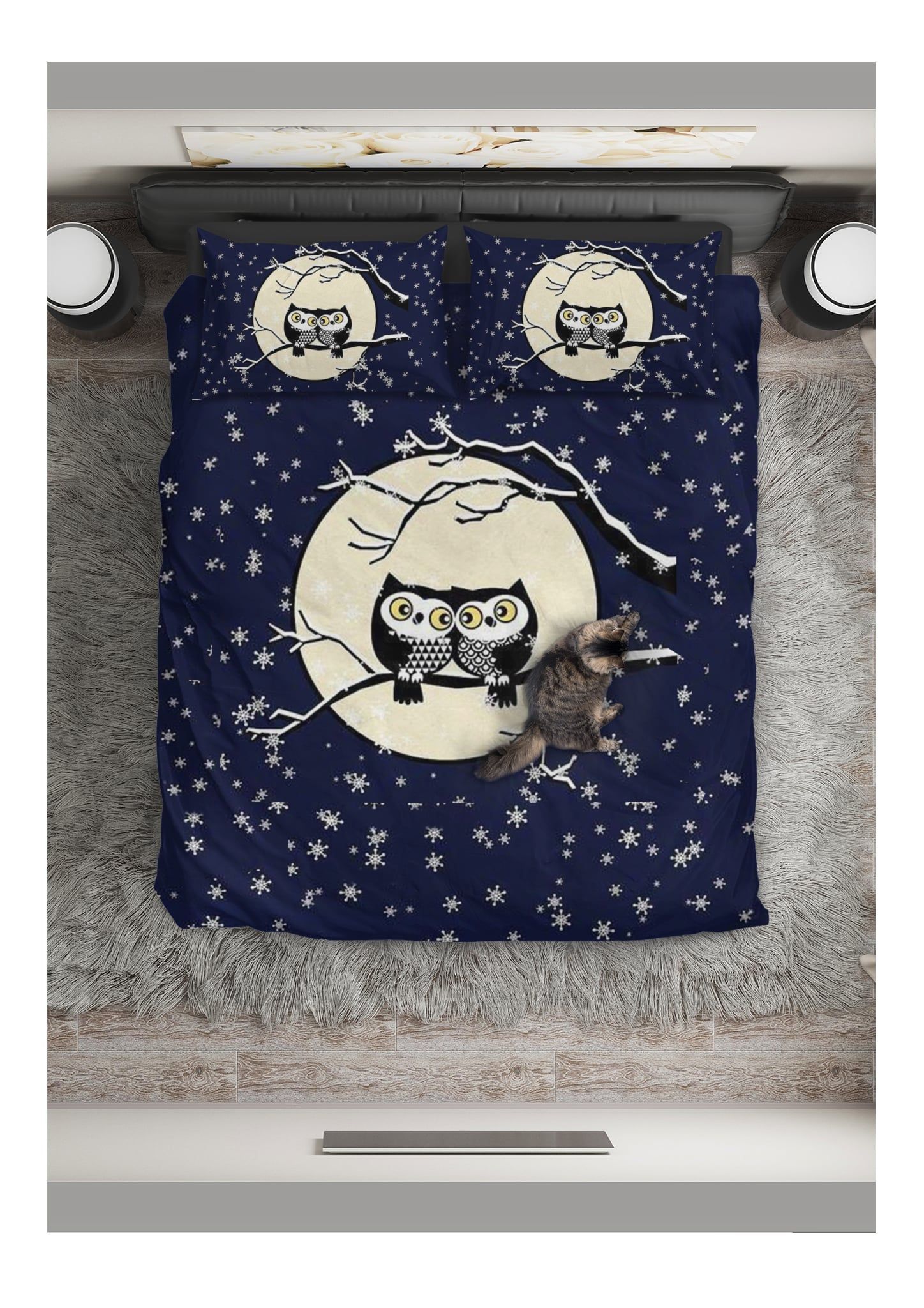 Owl Snowy Nights Bedding Set