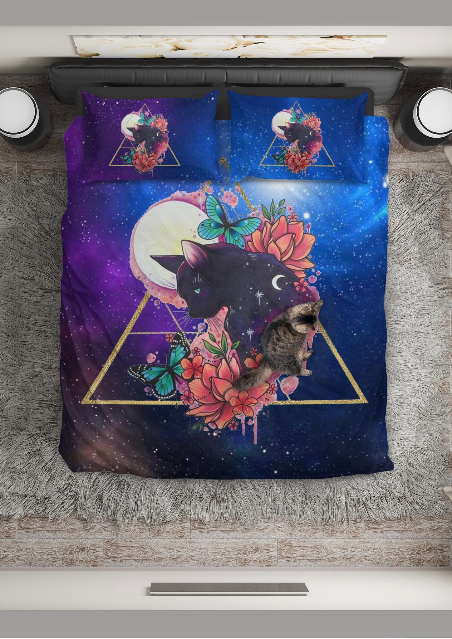 Cat Cosy Galaxy Bedding Set