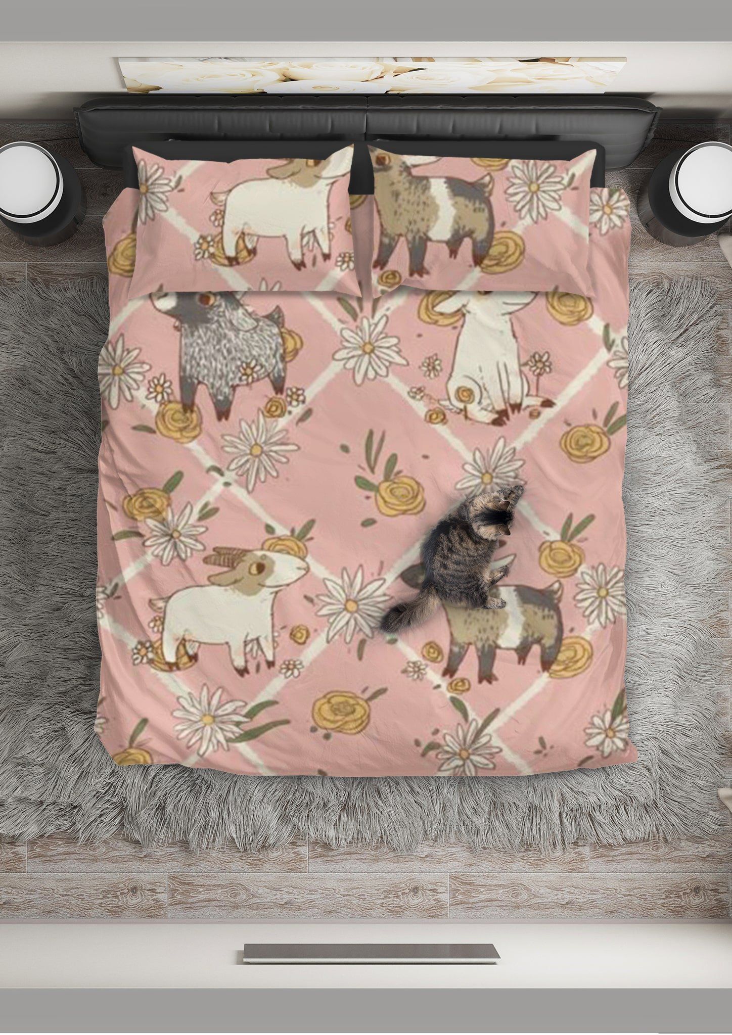 Goat Lovely Goat Patterns Bedding Set