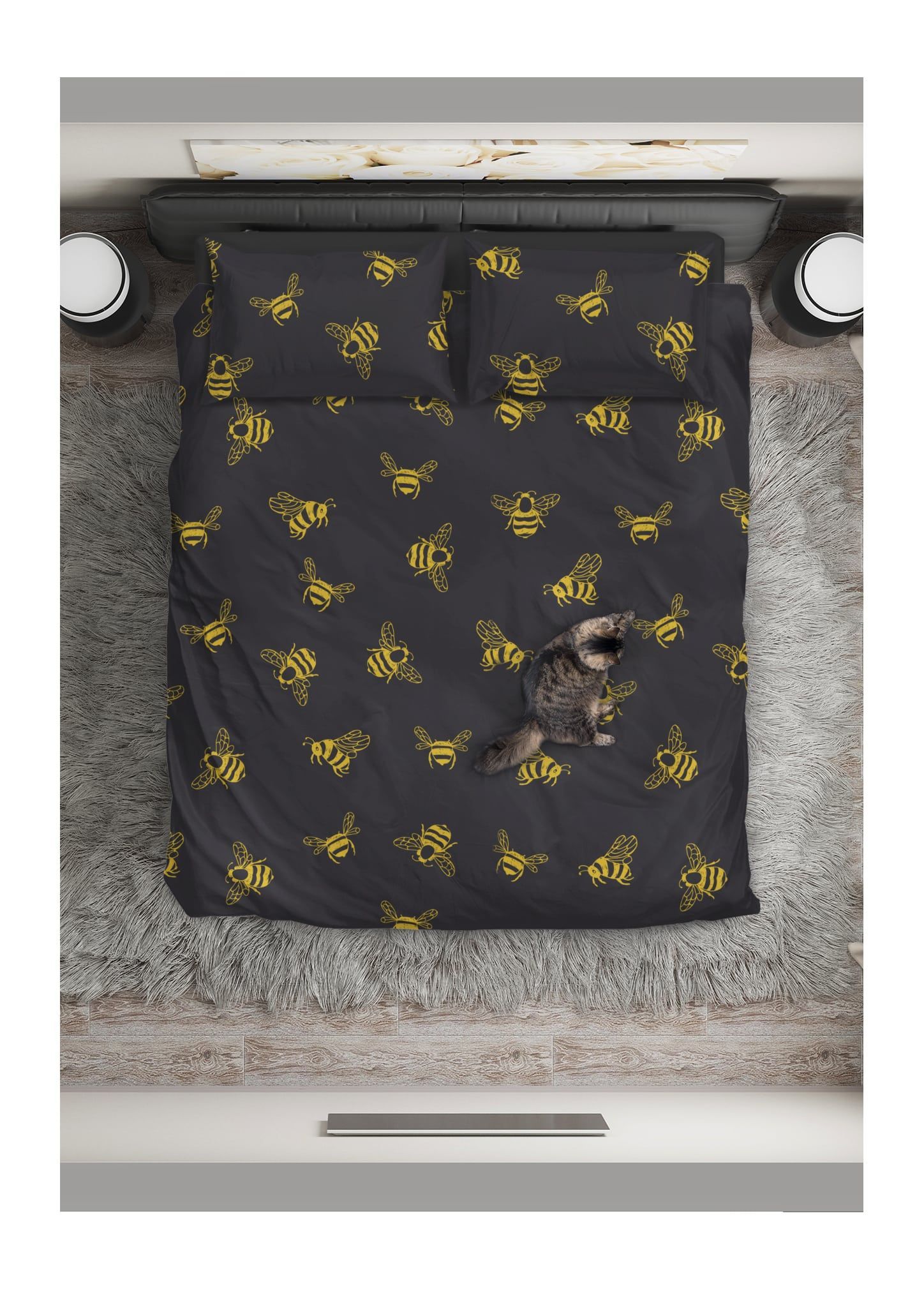 Bee Golden Bees Bedding Set