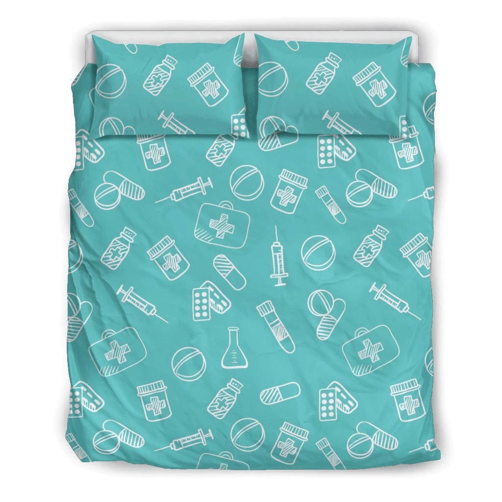 Pharmacy Pastel Bedding Set