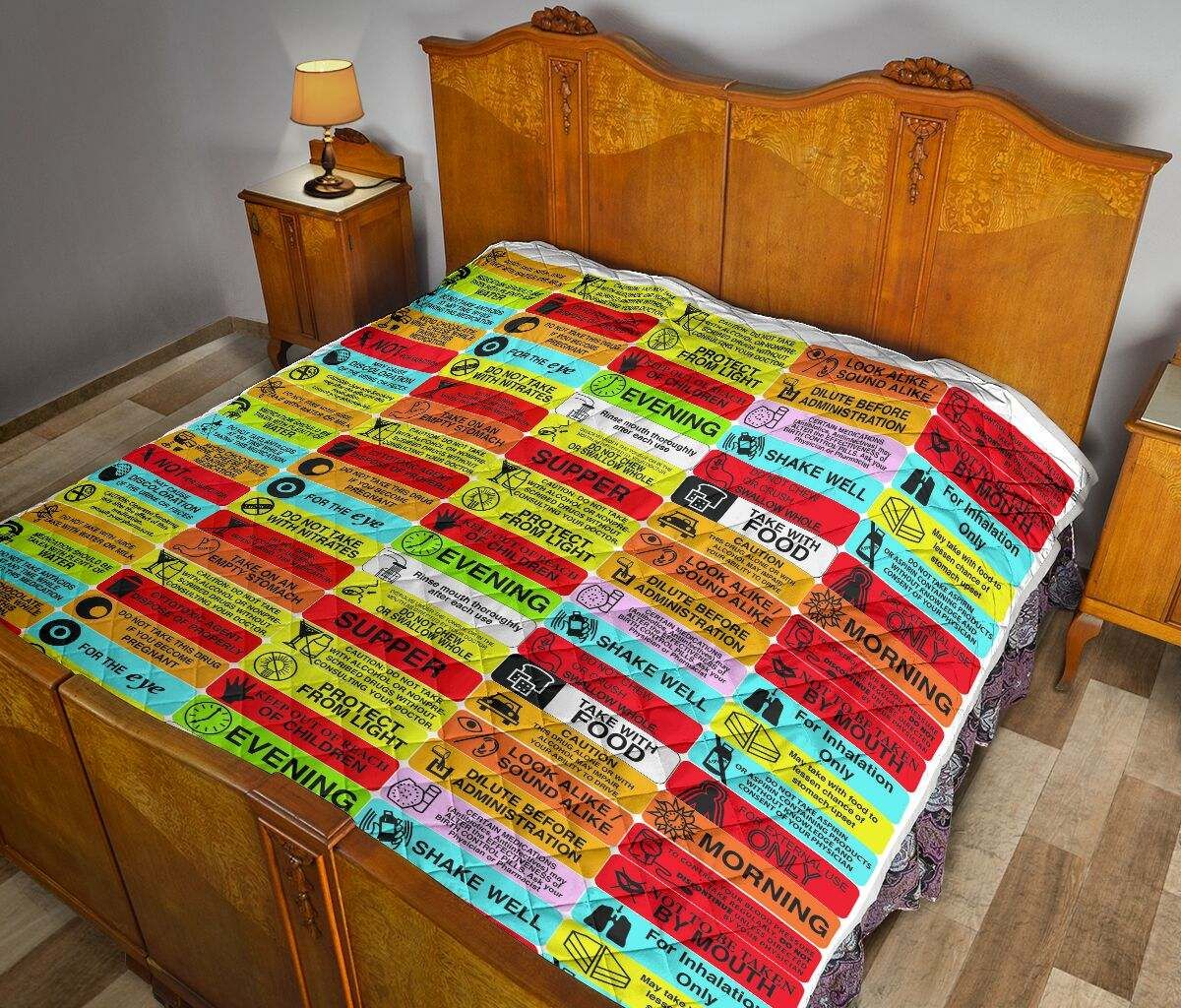 PHARMACY PATTERN QUILT DHC281111666DD