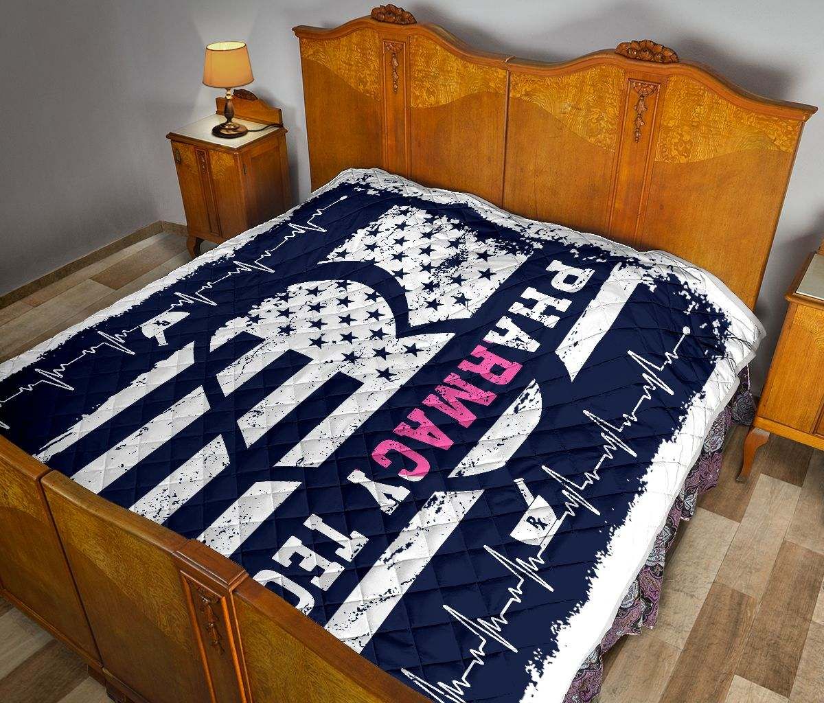 Pharmacy Tech AMERICA FLAG Quilt DHC281111616DD