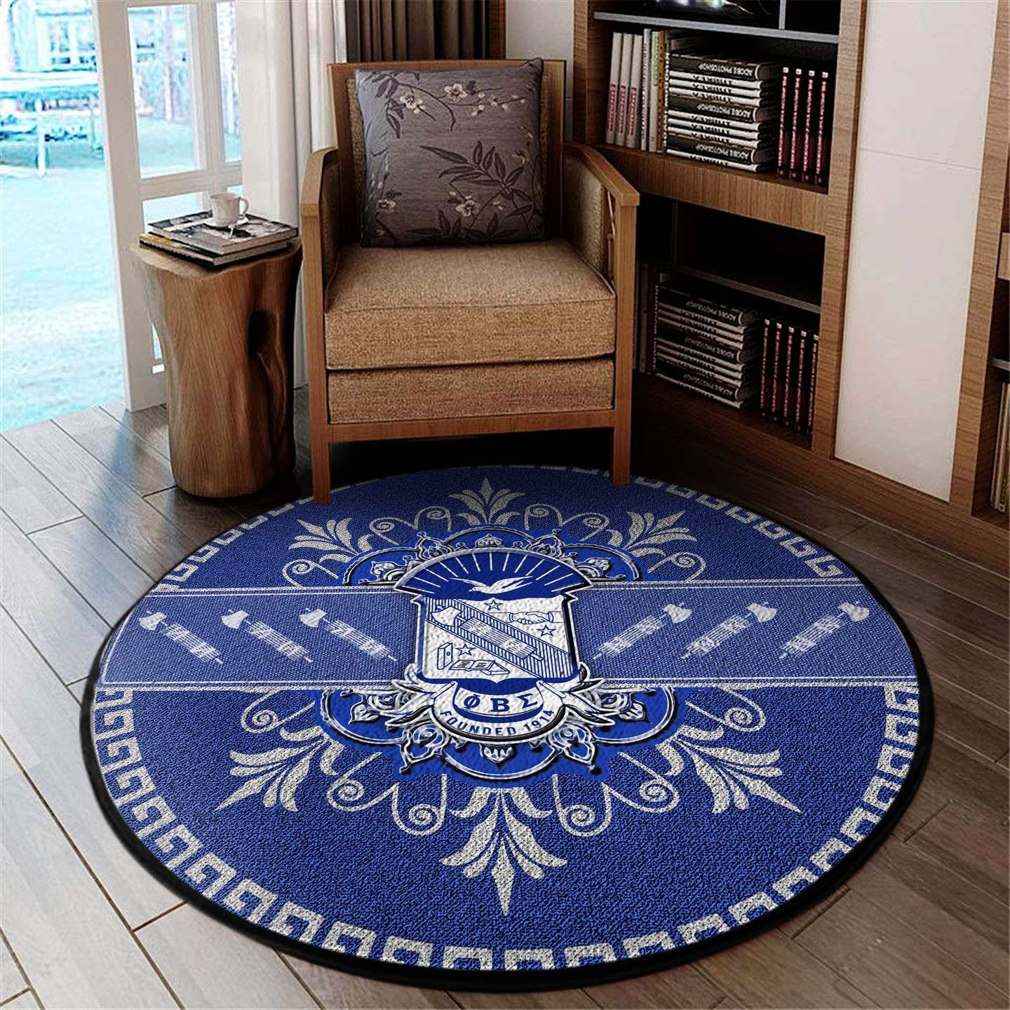 Phi Beta Sigma Round Carpet