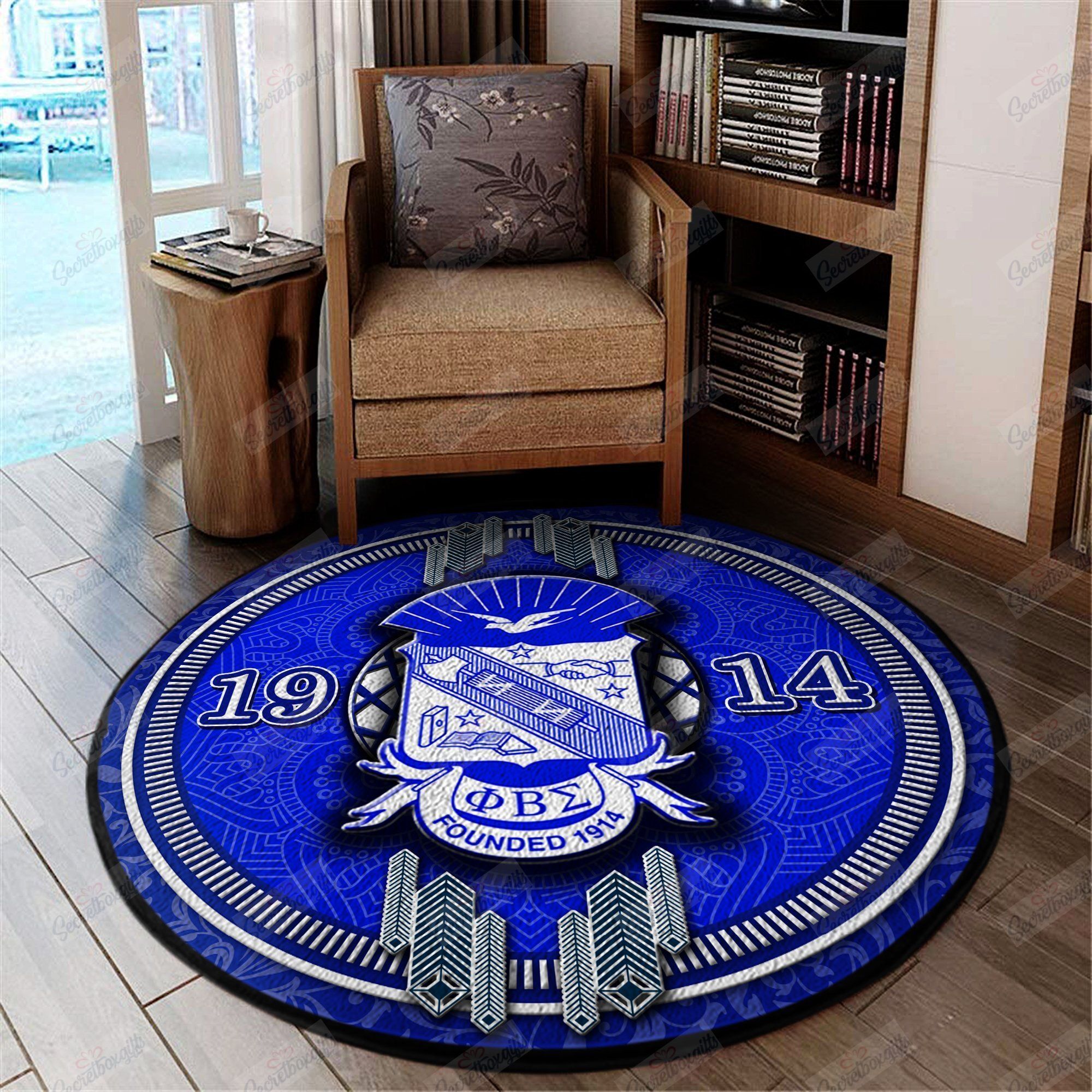 Phi Beta Sigma Round Carpet