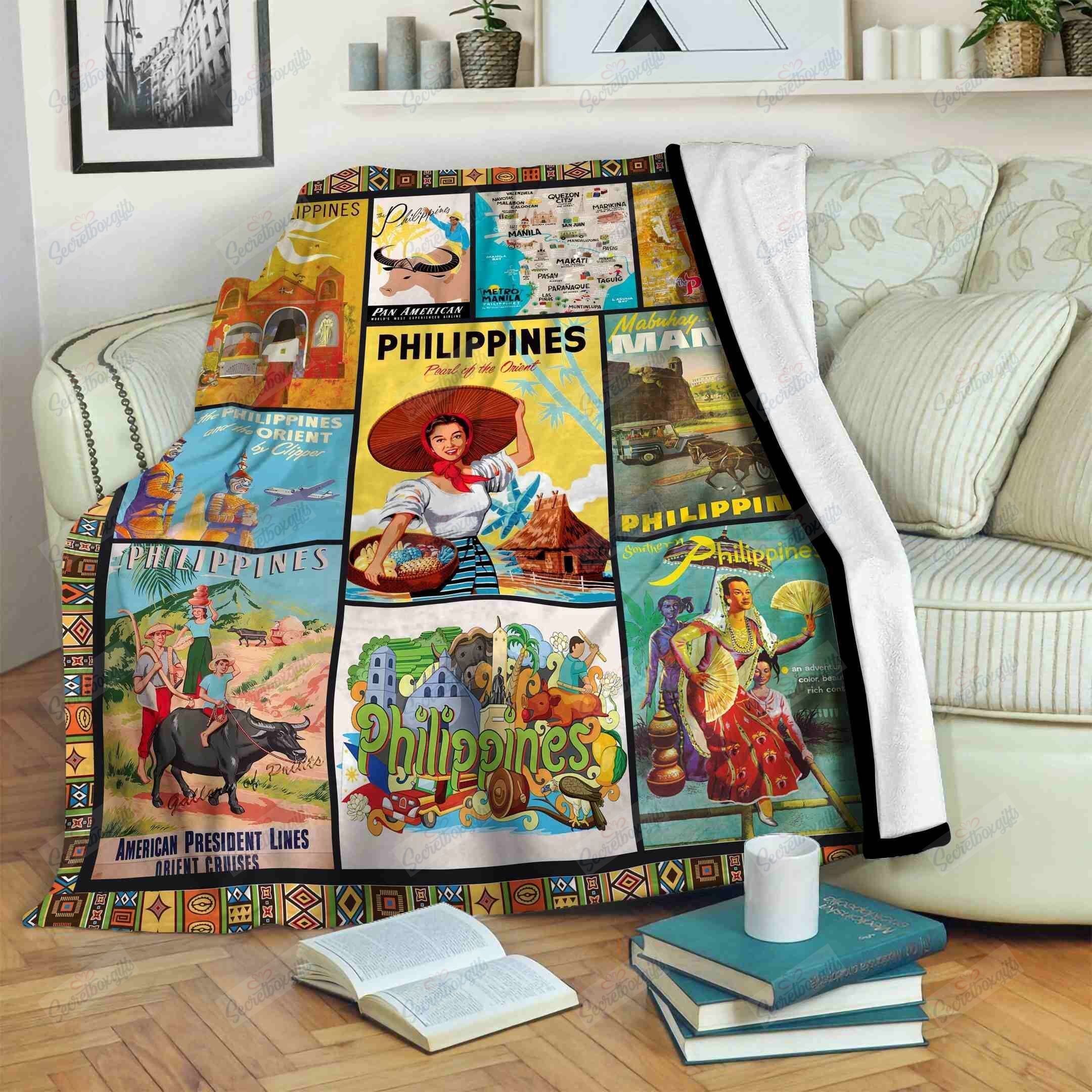 Philippines Beautiful Fleece Blanket
