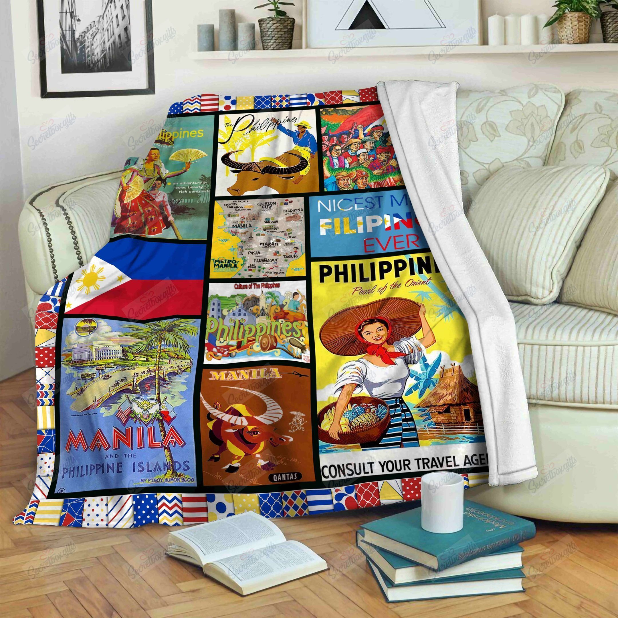 Philippines Country Fleece Blanket