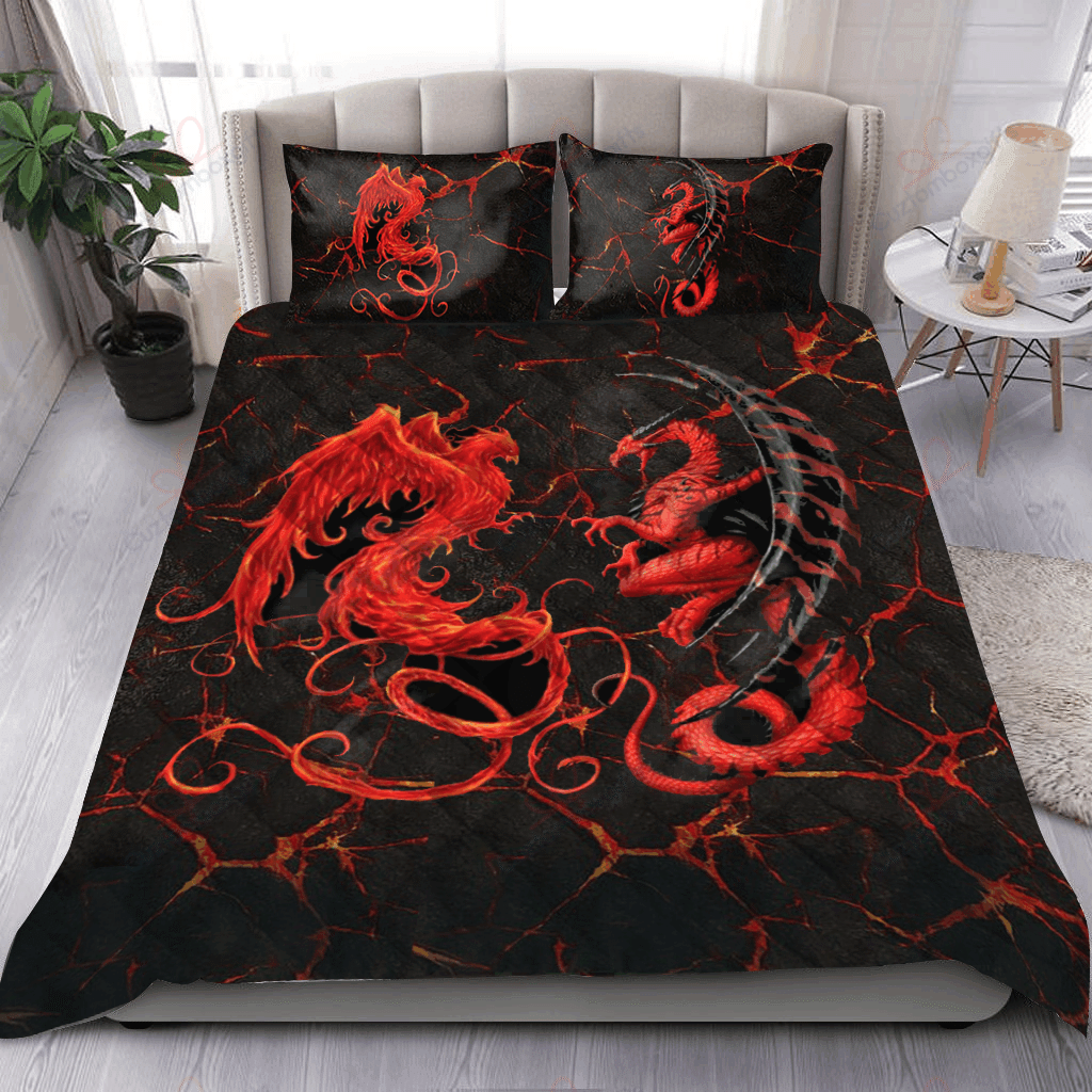 Phoenix Vs Dragon Bedding Set