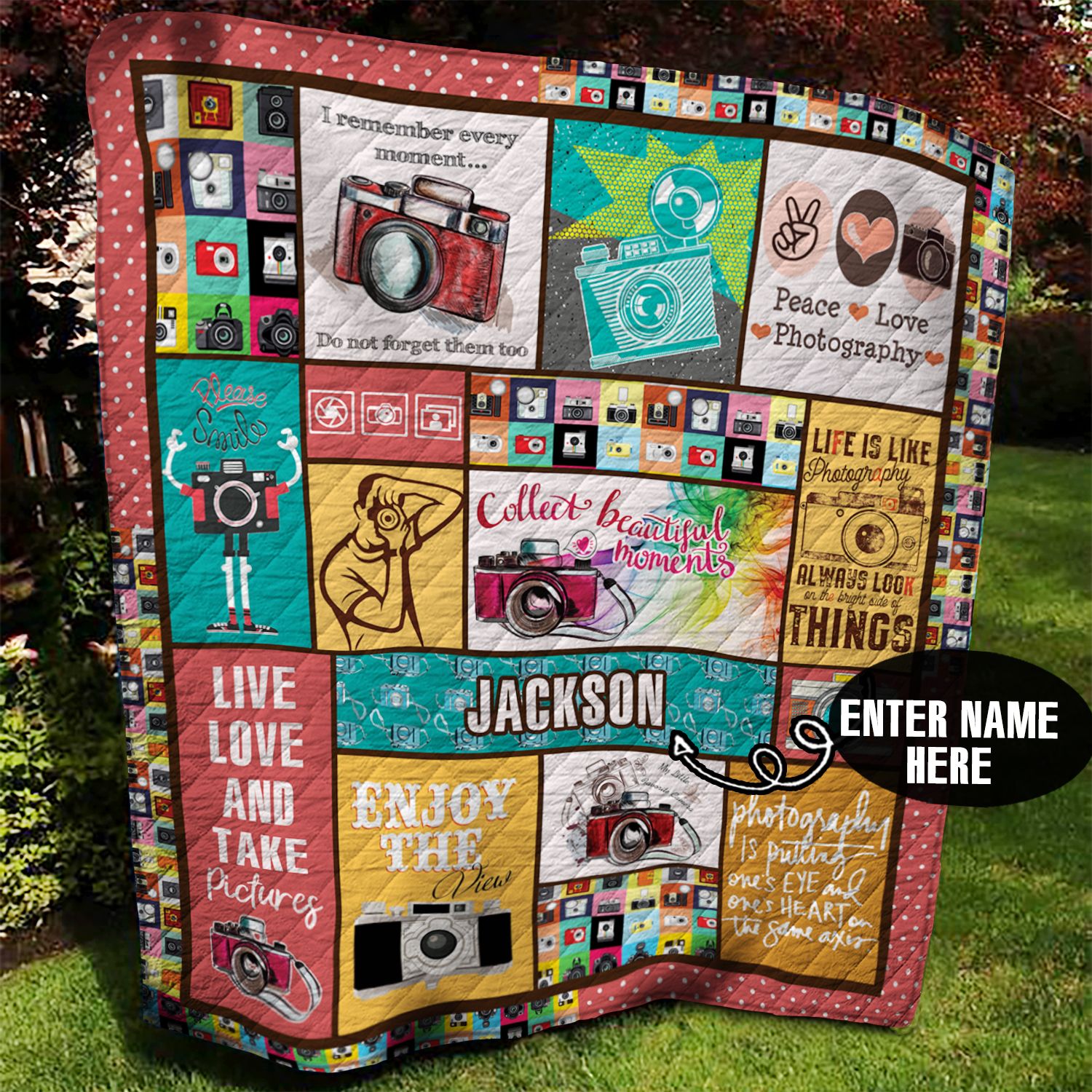 Photographer Personalized Quilt Blanket AAA150601TA