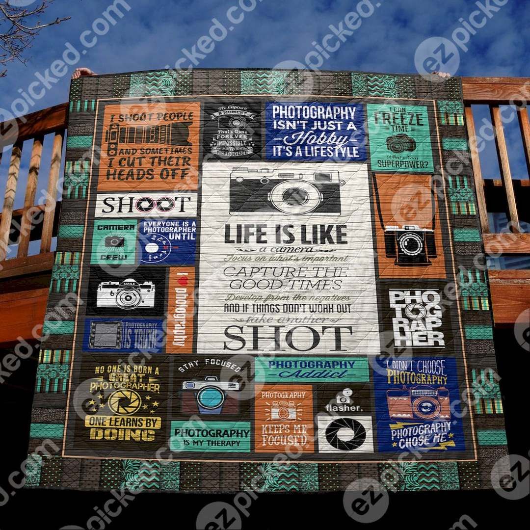 Photography Is My Therapy PKD200696 Quilt Blanket