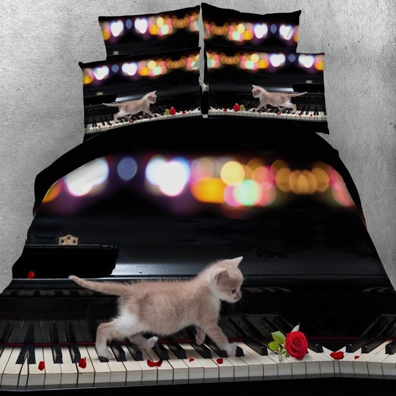 Piano Cat Bedding Set