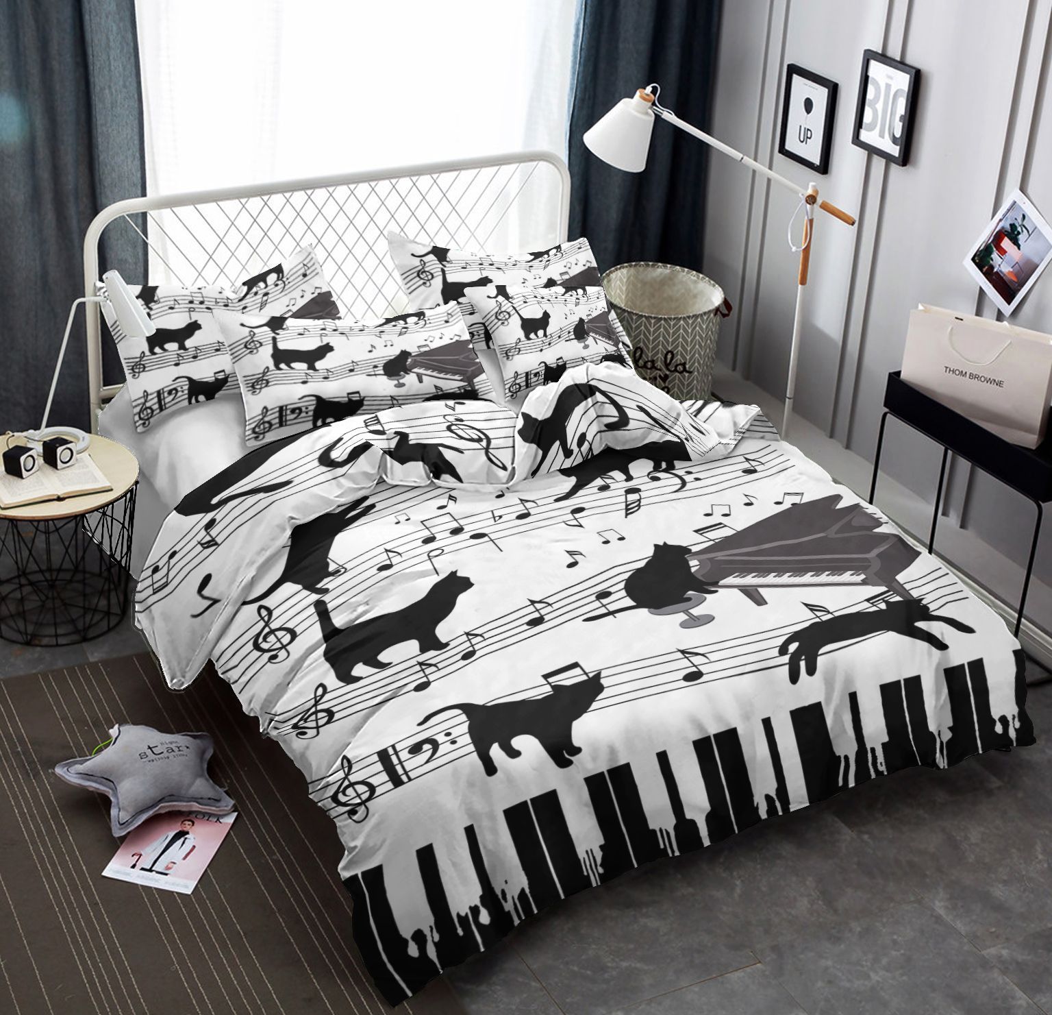 Piano Cat Bedding Set