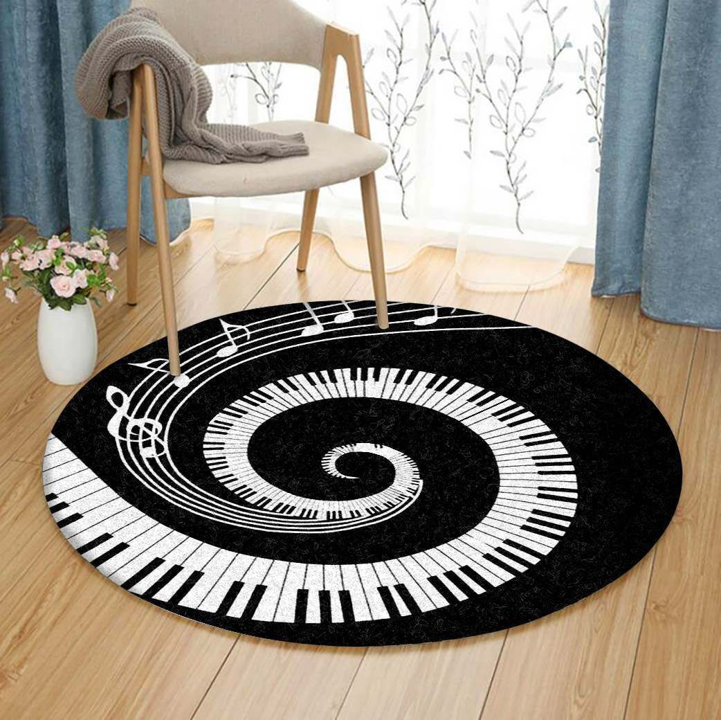 Piano Round Carpet