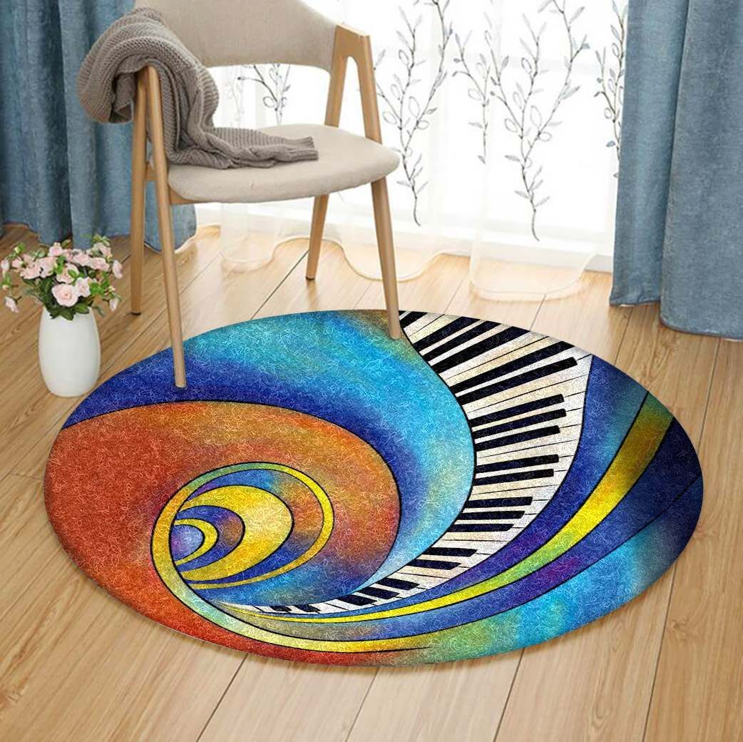 Piano Round Carpet