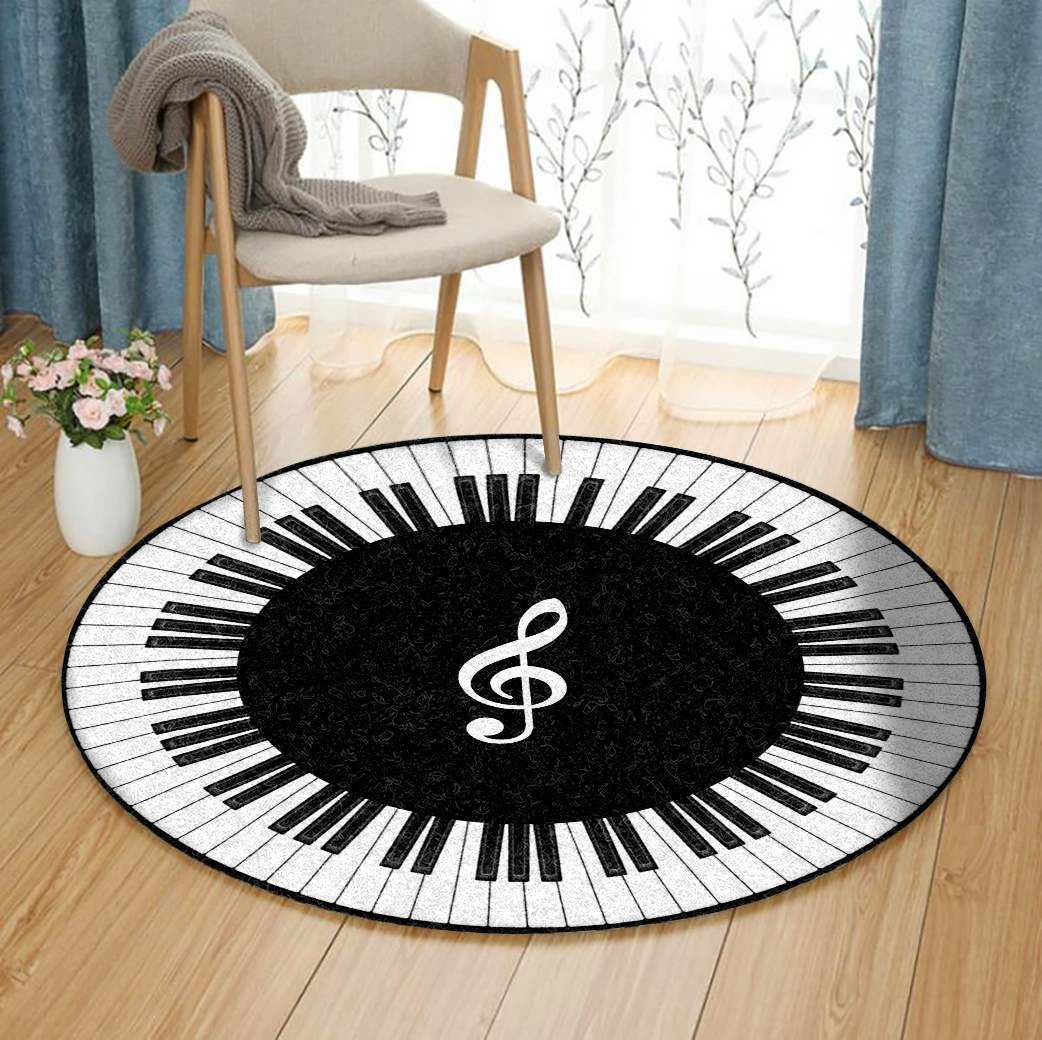Piano Round Carpet