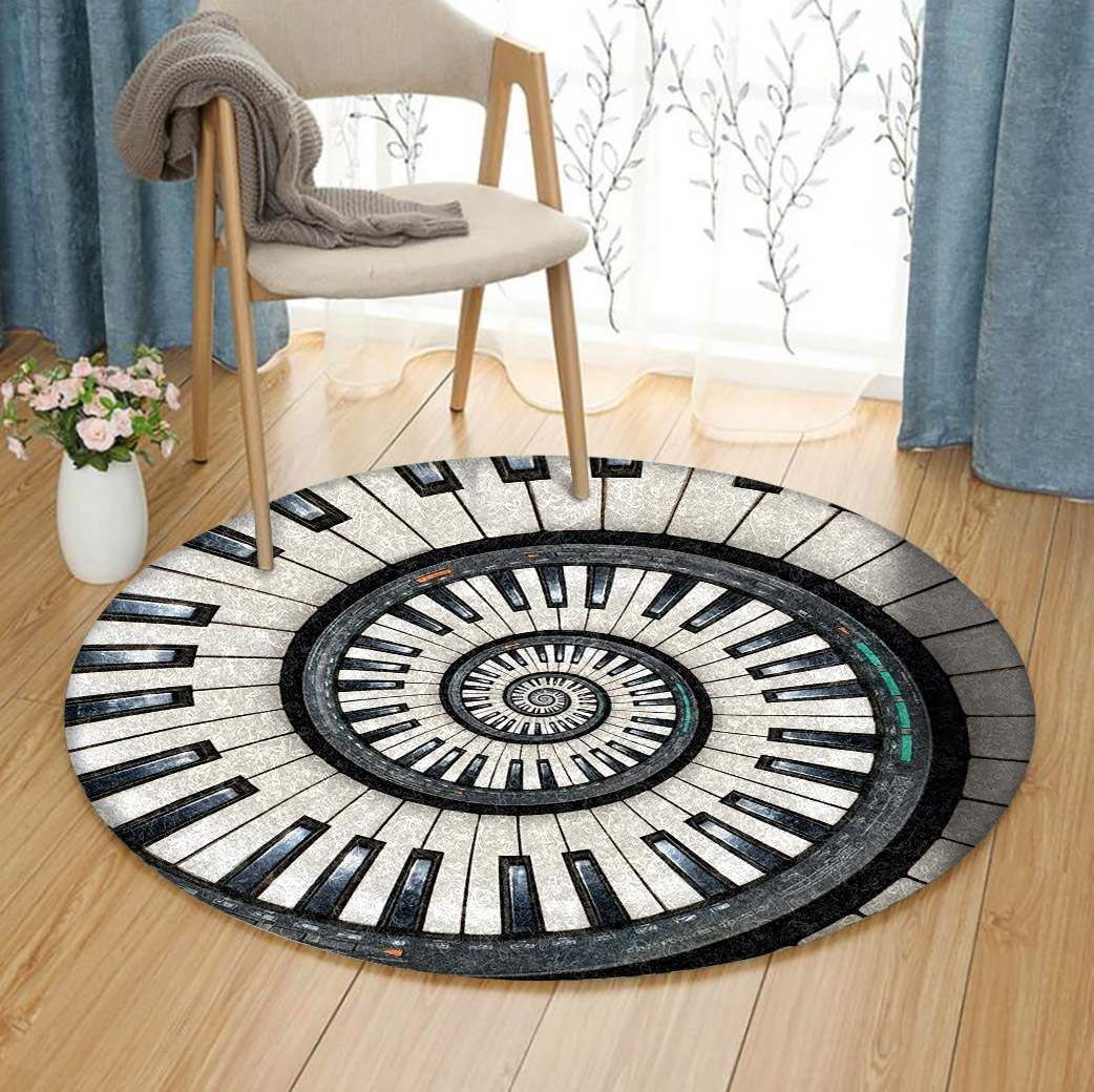 Piano Round Carpet