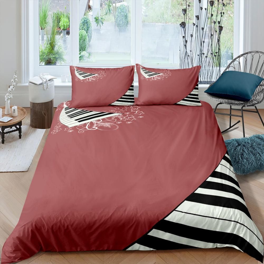 Piano Key Matte Bedding Set