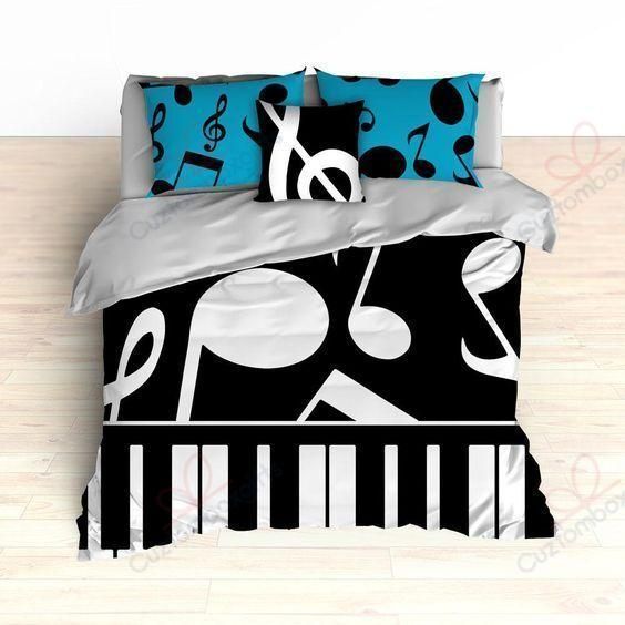 Piano Music Paradise Printed Bedding Set