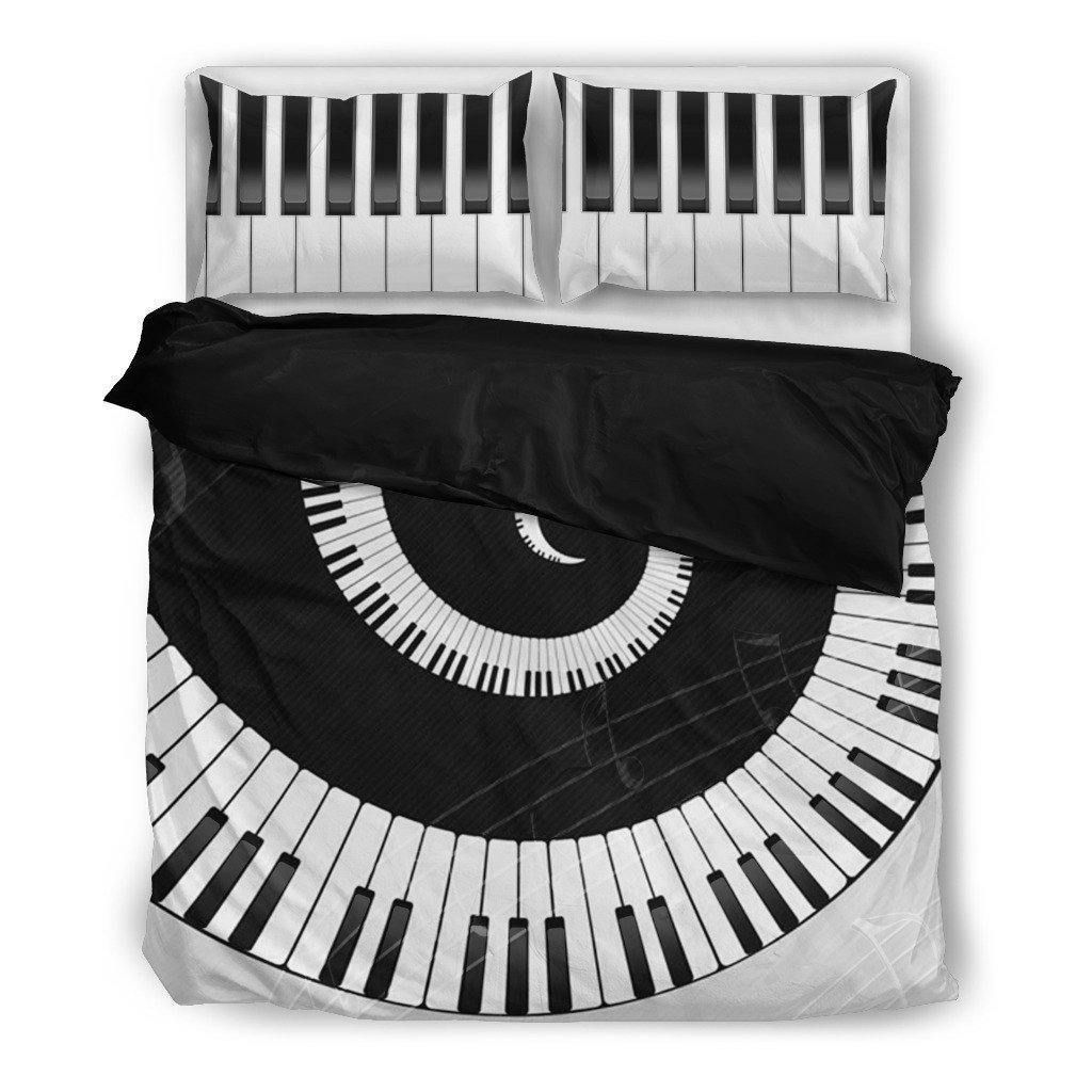 Piano Music Themed Bedding Set