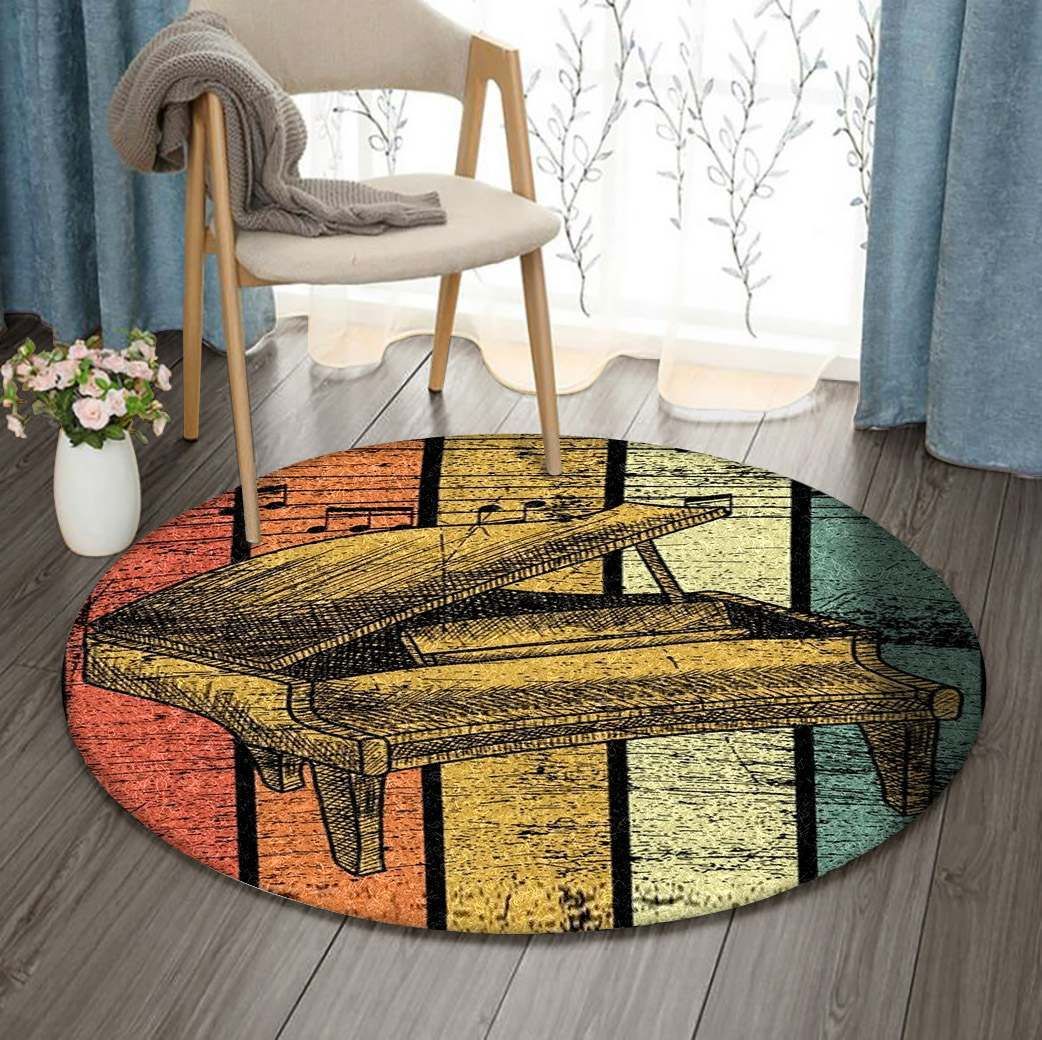 Piano Round Carpet