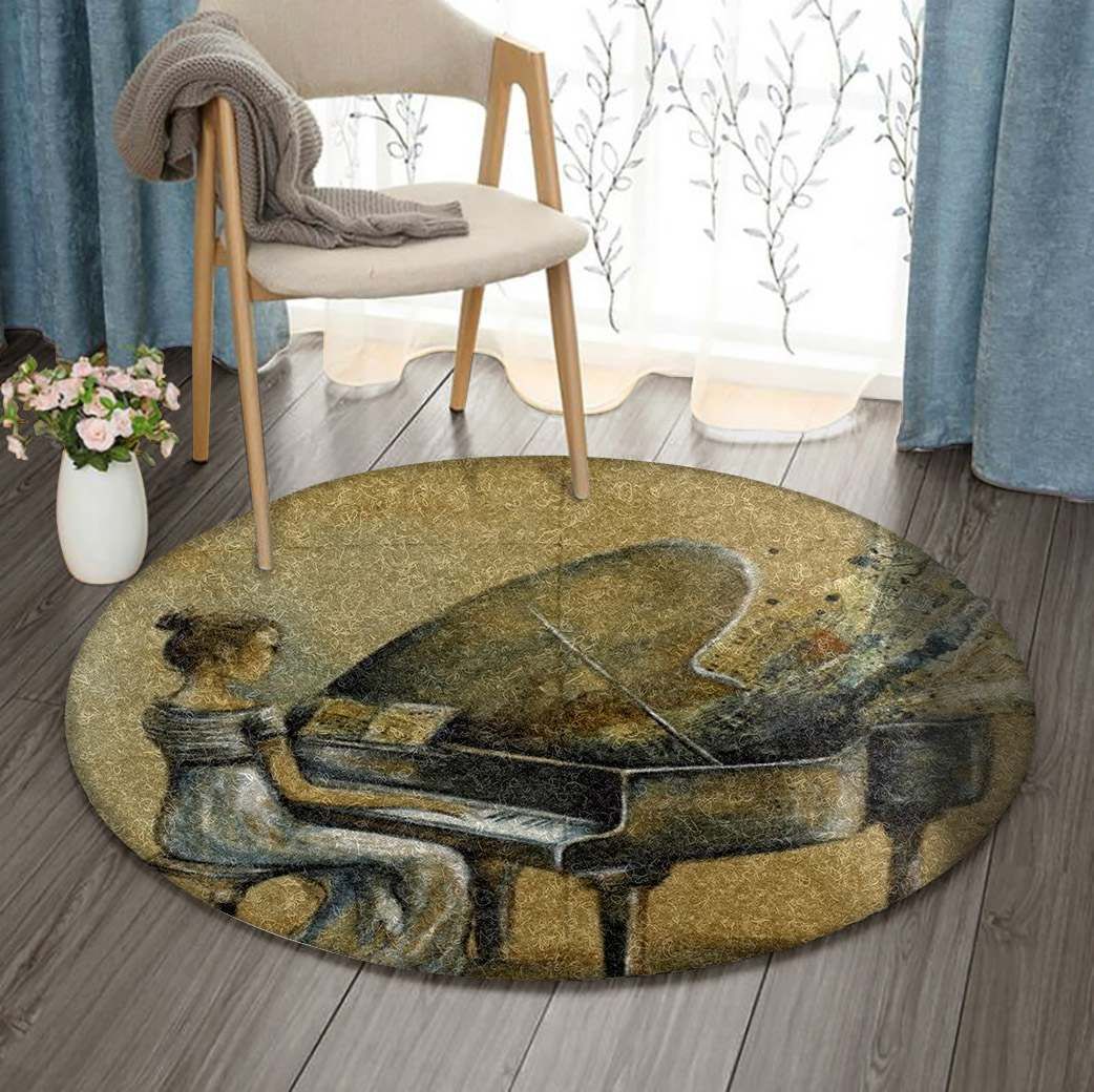 Piano Round Carpet