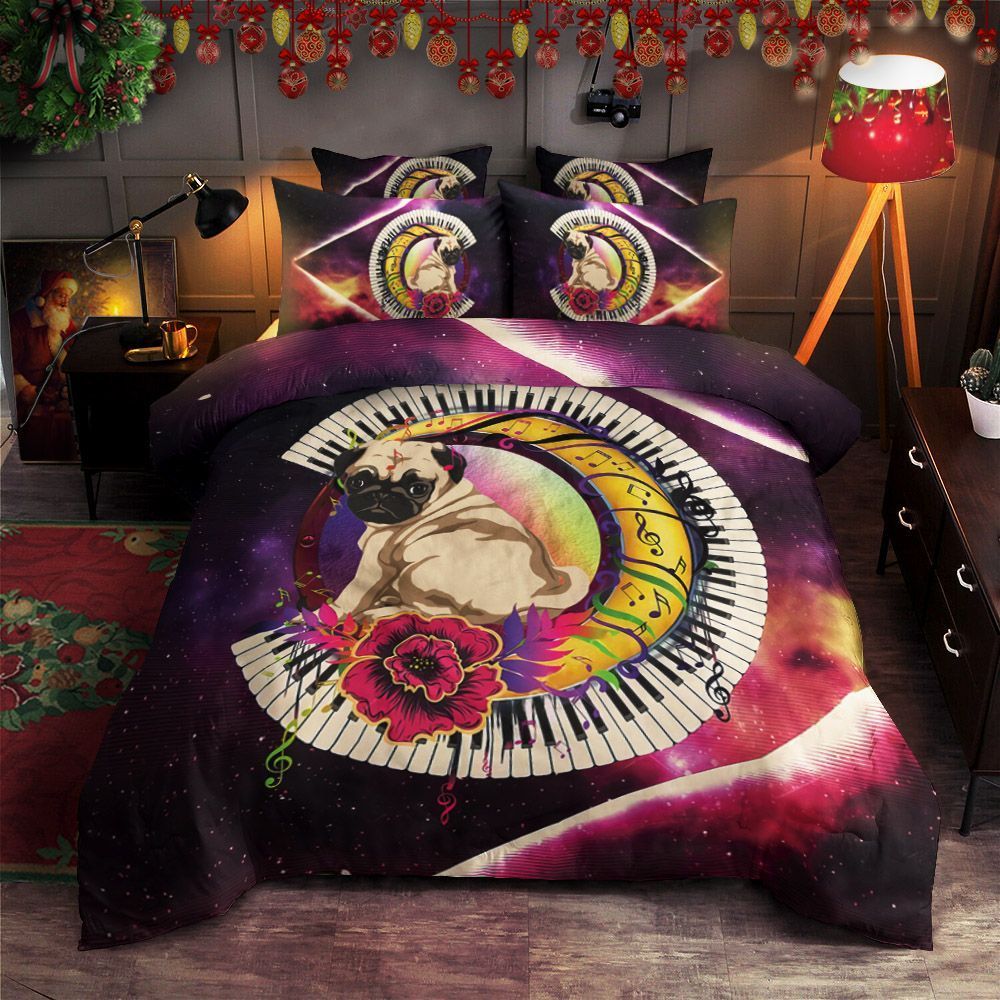 Piano Pug Bedding Set