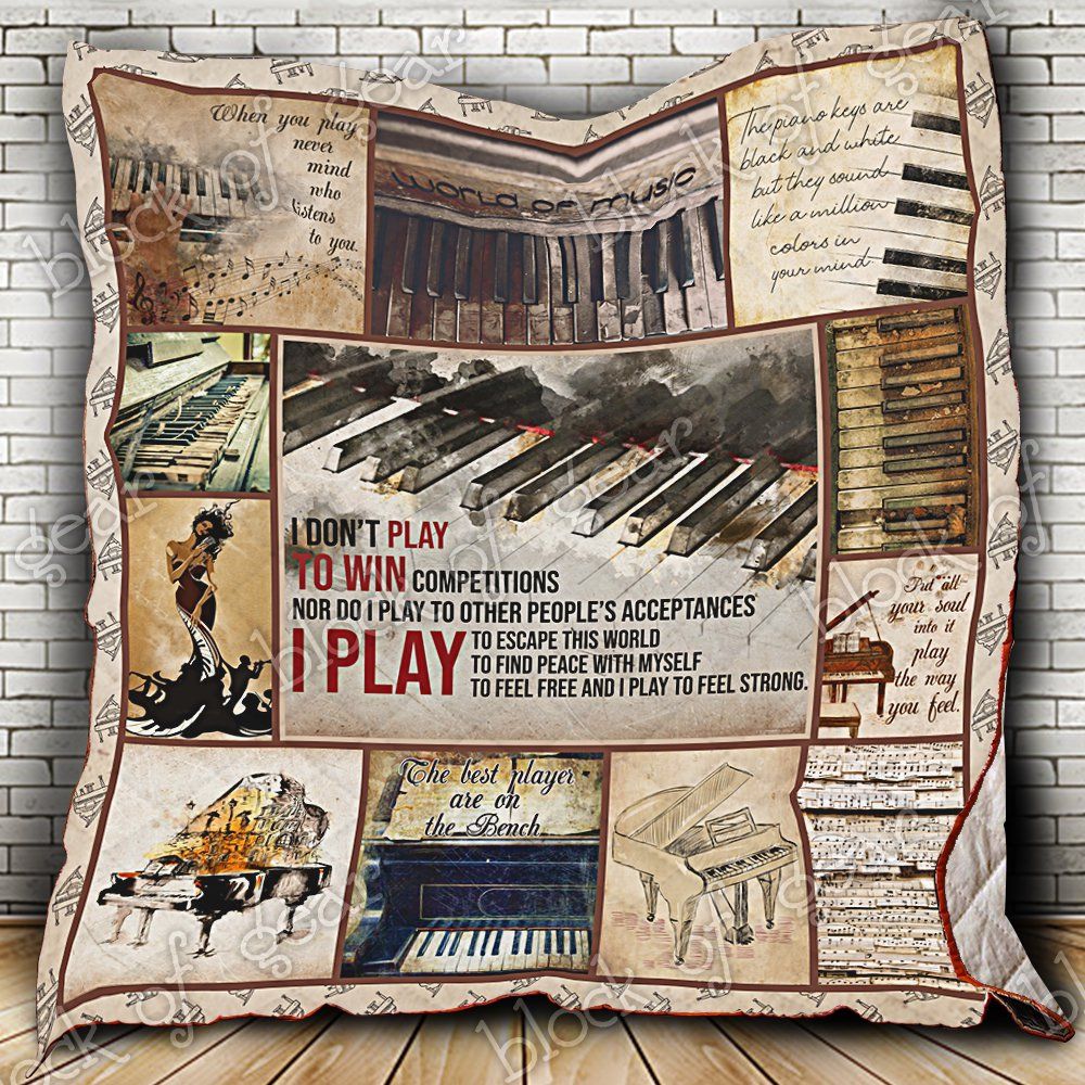 Piano World Of Music Quilt Blanket DHC3112808TD