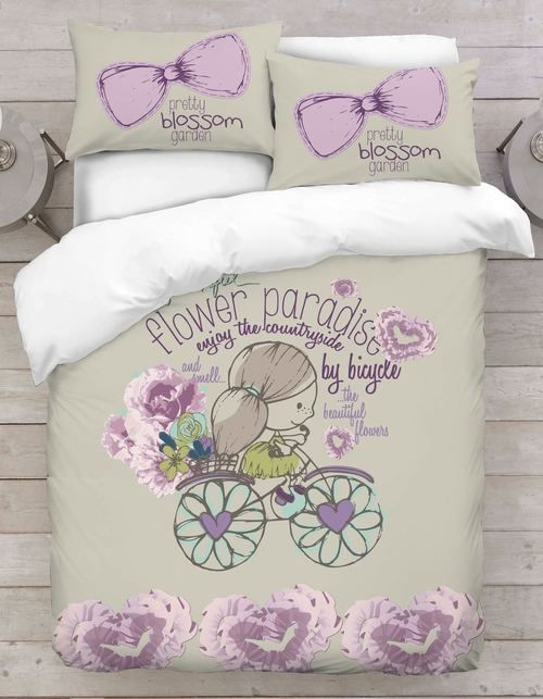 Picking A Flower 3D Duvet Cover