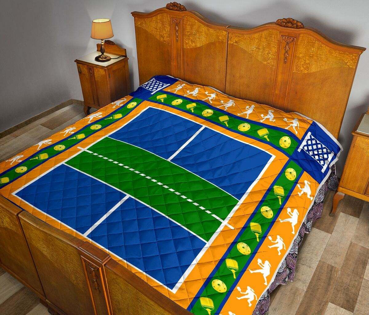 PICKLEBALL COURT GIRL QUILT DHC281111020DD